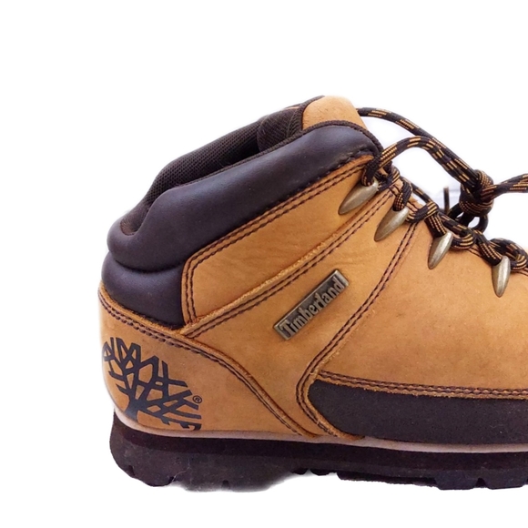 Timberland Boys 6.5 Waterproof Nubuck Leather Euro Hiking Boots - Picture 4 of 9